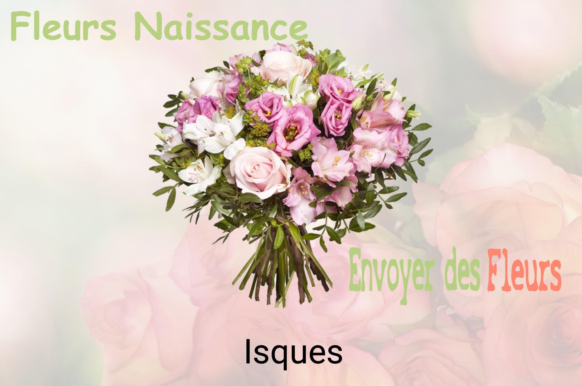 Bouquet de fleurs de naissance livré à Isques